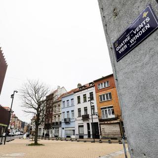 La police belge a mené tôt le 25 janvier huit perquisitions dans la région de Bruxelles, notamment à Molenbeek. [BELGA - AFP - THIERRY ROGE]