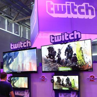 Vue du stand de Twitch au gamescon 2014 à Cologne. [AFP - Ralph Goldman]