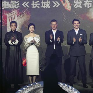 Les acteurs du film "La grande muraille" de Zhang Yimou. [AP Photo/Keystone - Andy Wong]