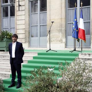 La nomination de Nicolas Hulot a retenu toute l'attention de la presse française. [Keystone - Etienne Laurent - EPA]
