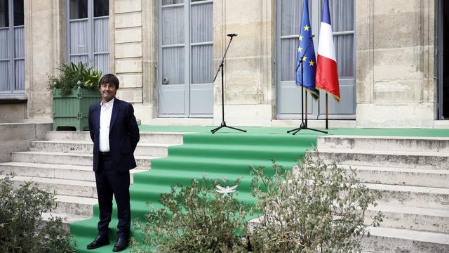 La nomination de Nicolas Hulot a retenu toute l'attention de la presse française. [Keystone - Etienne Laurent - EPA]