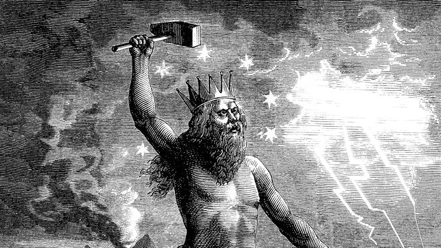 Thor est le dieu du tonnerre dans la mythologique nordique. [Fotolia - © Erica Guilane-Nachez]