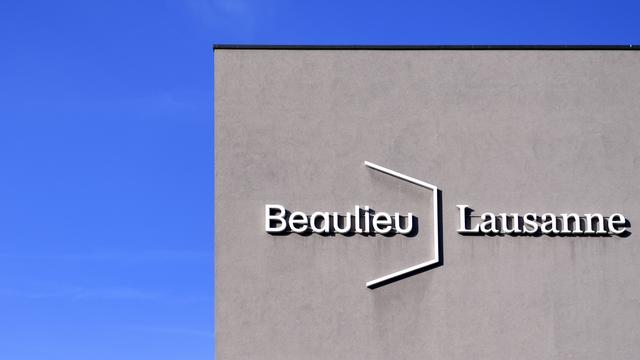 Les bâtiments du centre de congrès du Palais de Beaulieu photographiés après la conférence de presse sur la Fondation de Beaulieu jeudi 21 décembre 2017 à Lausanne. [Keystone - Laurent Gillieron]