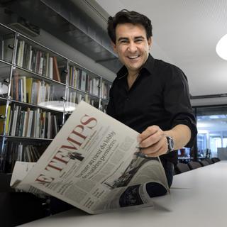 Le rédacteur en chef du journal le Temps Stéphane Benoît-Godet. [Keystone - Laurent Gilliéron]