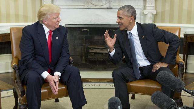 Donald Trump a accusé samedi l'ancien président Barack Obama de l'avoir mis sur écoute avant l'élection présidentielle. [EPA/Keystone - Michael Reynolds]