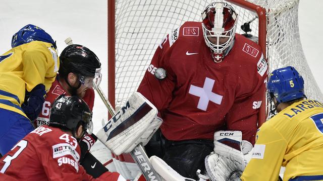 La Suisse affrontera la Suède en quarts de finale des Mondiaux (ici une rencontre en mai 2016).