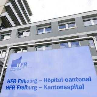 L'hôpital cantonal fribourgeois (HFR). [Keystone - Jean-Christophe Bott]