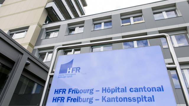 L'hôpital cantonal fribourgeois (HFR). [Keystone - Jean-Christophe Bott]