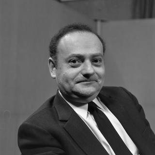 René Goscinny lors de l'enregistrement de l'émission télévisée "Panorama", en 1966. 
Robert Siegler/Ina
AFP [Robert Siegler/Ina]