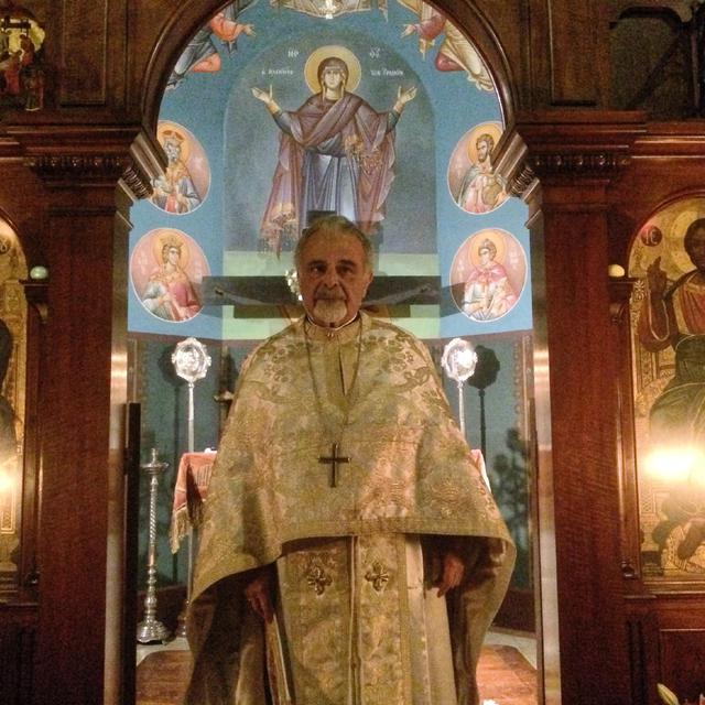 Alexandre Yosifidis, Archiprêtre de l'Eglise orthodoxe grecque. [RTS - Gabrielle Desarzens]