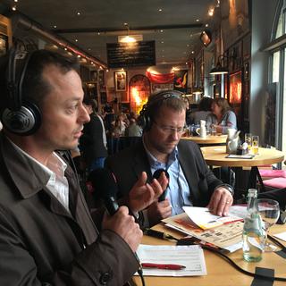 Markus Frenzel (gauche) et Bertil Wenger. [RTS - Camille Degott]