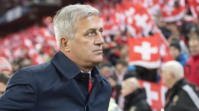 Vladimir Petkovic se montre ambitieux au moment d'évoquer le Mondial en Russie. [Jean-Christophe Bott]