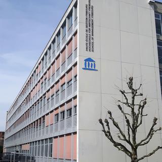 Le bâtiment de la Haute école de gestion de Fribourg. [CC-BY-SA - Underscorer]