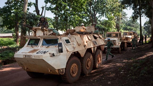 Les casques bleus de l'ONU sont présents en Centrafrique depuis 2014. [AFP - Alexis Huguet]