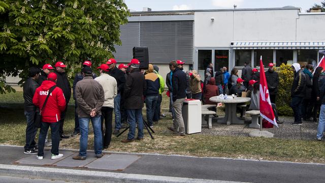 Une partie des salariés de l'entreprise américaine Thermo Fisher à Ecublens (VD) ont déjà débrayé lundi.