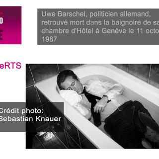 Uwe Barschel, politicien allemand, retrouvé mort dans la baignoire de sa chambre d'hôtel.
