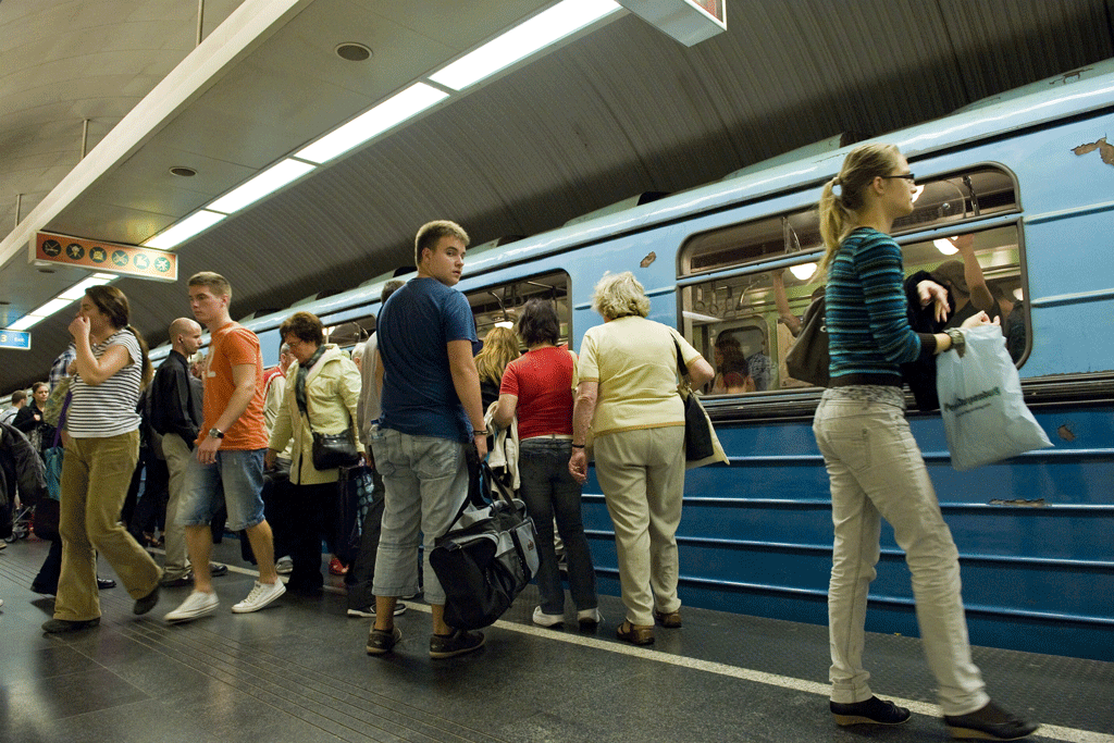 Le métro bleu de Budapest. [AFP - Hermes Images]