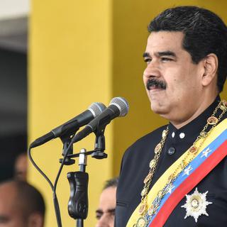 Le président vénézuélien Nicolas Maduro a délivré un discours lors de l'anniversaire de l'indépendance du pays, le 5 juillet. [AFP - CARLOS BECERRA / ANADOLU AGENCY]