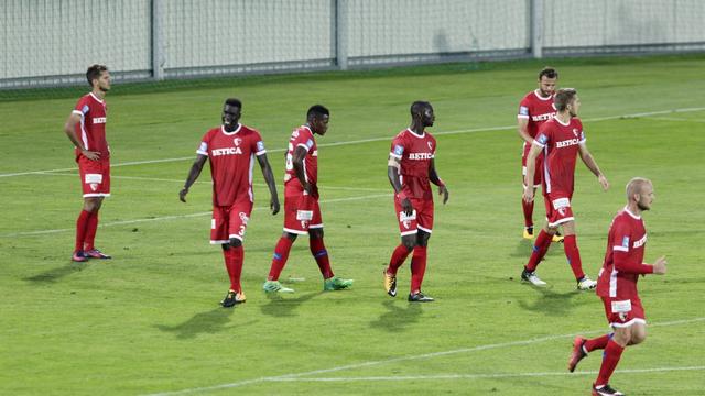 Les joueurs du FC Sion sont passés à côté en Lituanie et prétéritent leurs chances de qualification. [Valda Kalnina]