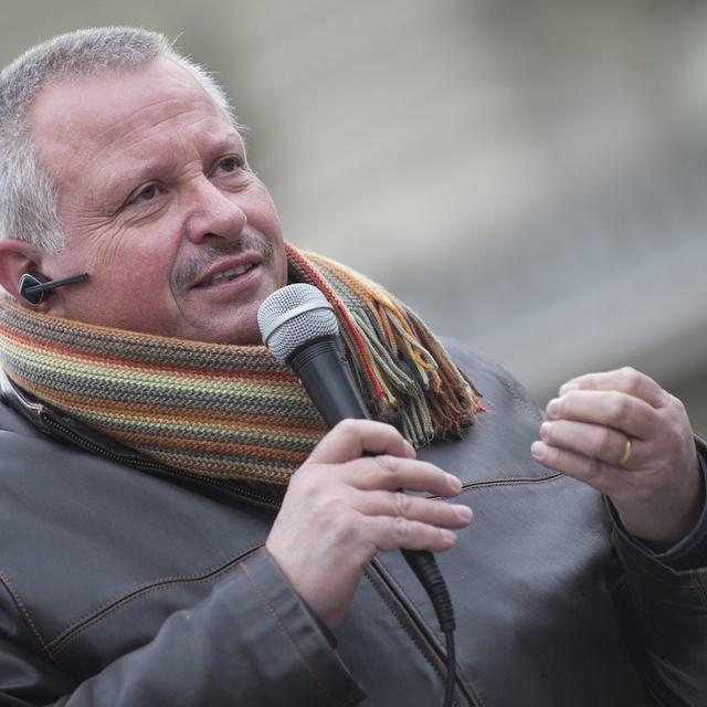 Pierre-André Tombez, le président du syndicat Uniterre. [Keystone - Marcel Bieri]