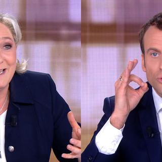 Emmanuel Macron et Marine Le Pen, deux candidats à la présidentielle française que tout oppose, se sont affrontés mercredi soir lors d'un débat télévisé crucial à quatre jours du scrutin.