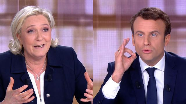 Emmanuel Macron et Marine Le Pen, deux candidats à la présidentielle française que tout oppose, se sont affrontés mercredi soir lors d'un débat télévisé crucial à quatre jours du scrutin.