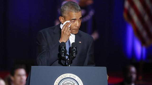 Barack Obama lors de son dernier discours, le 10 janvier. [Keystone - Kamil Krzaczynski - EPA]
