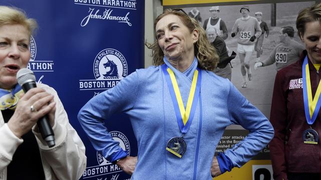 Kathrine Switzer est la première femme a avoir terminé un marathon. [AP/Keystone - Elise Amendola]