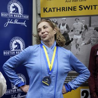 Kathrine Switzer est la première femme a avoir terminé un marathon. [AP/Keystone - Elise Amendola]