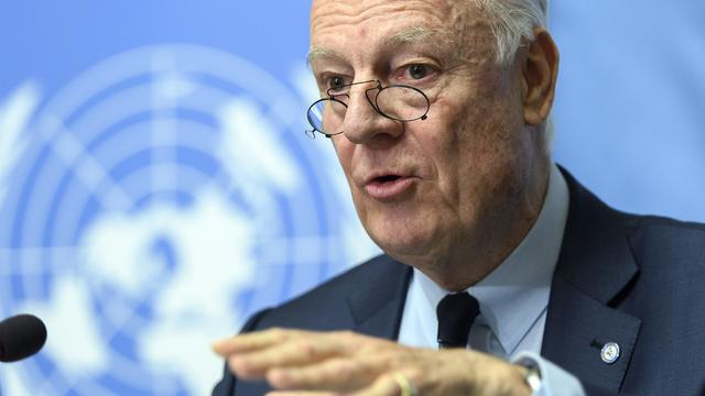 Le médiateur de l'ONU pour la Syrie, Staffan de Mistura. [keystone - Martial Trezzini]