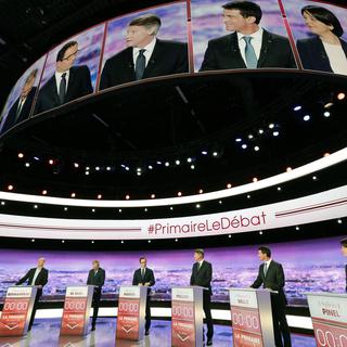 Près de quatre millions de Français ont regardé le premier débat entre les sept candidats de la primaire de la gauche jeudi soir. [Philippe Wojazer]