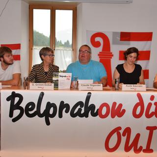 La campagne du 17 septembre est lancée à Belprahon. [RTS - Gaël Klein]