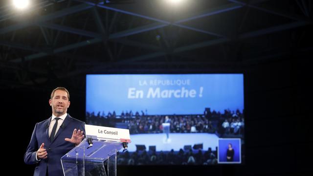 Christophe Castaner, le nouveau chef du parti La République en Marche (LREM). [Keystone - AP Photo/Laurent Cipriani]