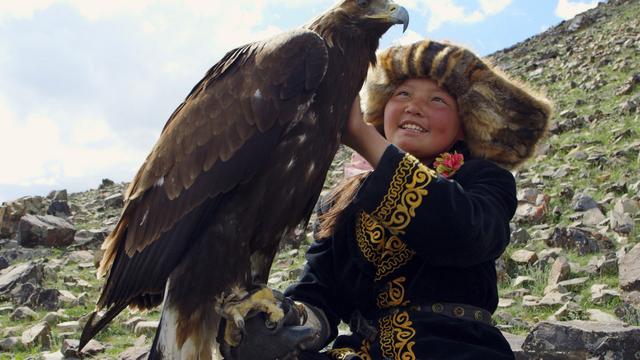 "La jeune fille et son Aigle" est un documentaire sur la jeune mongole Aisholpan. [Keystone - Sony Pictures Classics via AP]