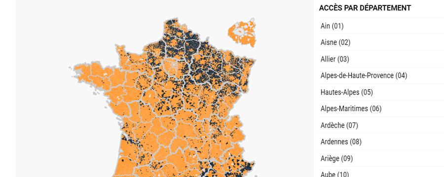 La carte des résultats.