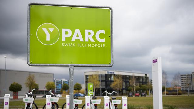 Avec une superficie de plus de 50 hectares, Y-PARC, à Yverdon, est le plus vaste parc technologique de Suisse. [Keystone - Jean-Christophe Bott]