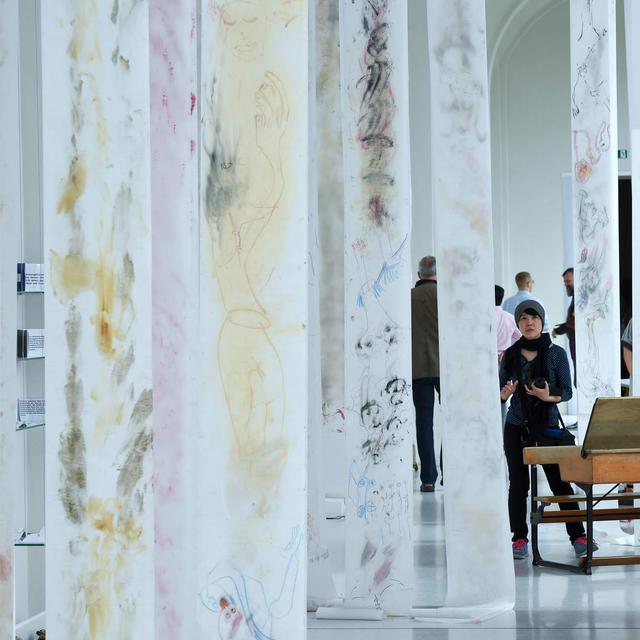 L'installation de Pelagie Gbaguidi à la Documenta de Kassel, en Allemagne.
Uwe Zucchi/dpa
AFP [AFP - Uwe Zucchi/dpa]
