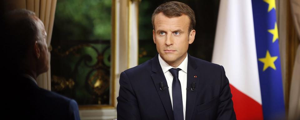 Le président français Emmanuel Macron. [Keystone - Philippe Wojazer]