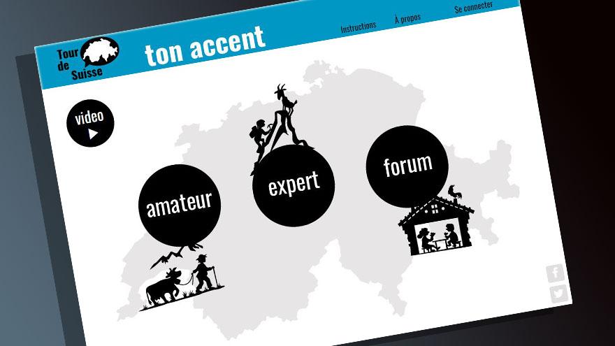 Capture d'écran du site www.tonaccent.ch.