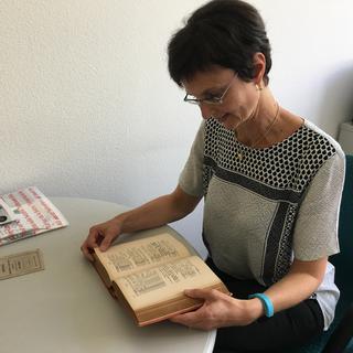 Sylvie Béguelin, responsable de l'information publique à la bibliothèque nationale suisse. [RTS - Muriel Ballaman]