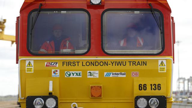 Le voyage entre Londres et Yiwu devrait durer 18 jours. [Peter Nicholls]