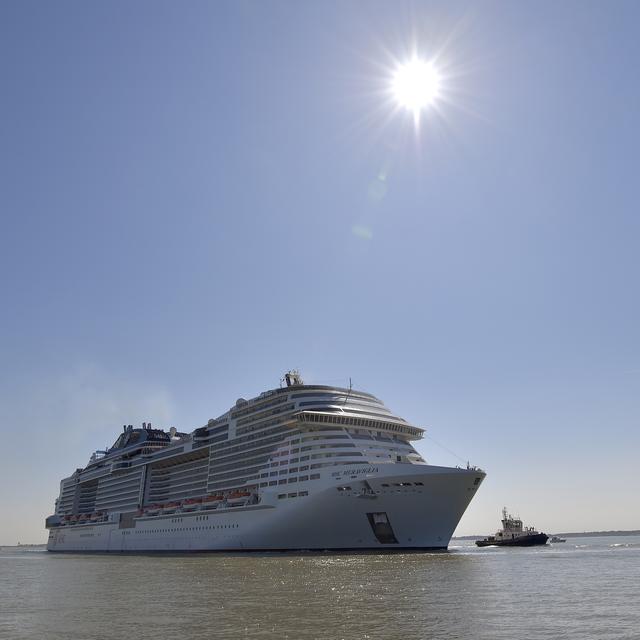 Un bateau de croisière de MSC. [AFP - Loïc Venance]