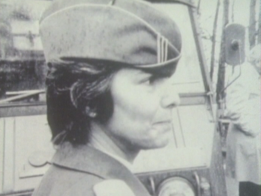Mariette Paschoud, capitaine au Service complémentaire féminin. [RTS]