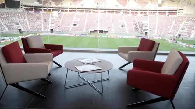 Vue sur le Khalifa International Stadium de Doha, au Qatar. C'est dans ce petit pays du Golfe que doit avoir lieu le Mondial de football 2022. [Ibraheem Al Omari]