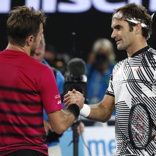Wawrinka et Federer ont livré un superbe combat dans cette demi-finale. [Kin Cheung]