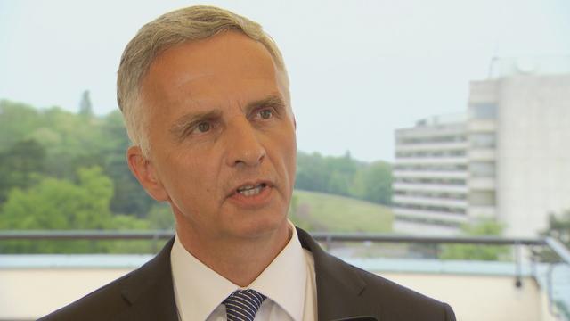 Didier Burkhalter lors de son entretien avec la RTS. [ssr]