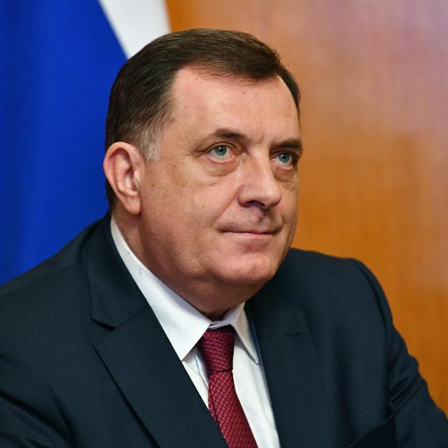 Milorad Dodik, président de la Republika Srpska, une des deux entités qui composent la Bosnie-Herzégovine. [AFP - Vladimir Pesnya]