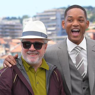 Pedro Almodovar et Will Smith au Festival de Cannes. [Sputnik /AFP - Ekaterina Chesnokova]