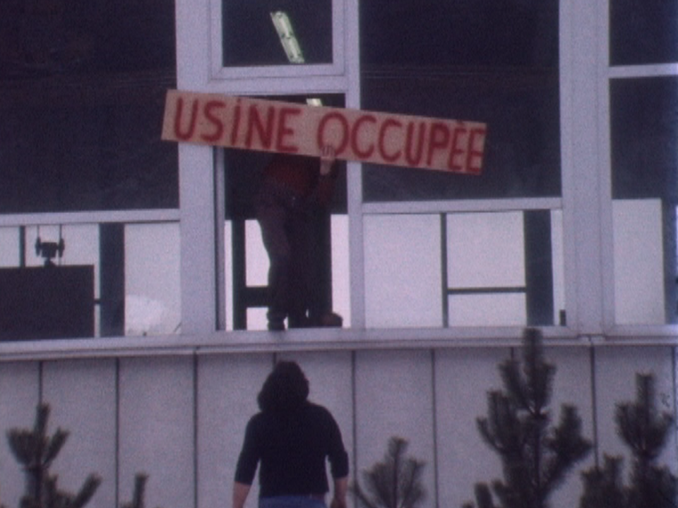 Occupation de l'usine Luxar en janvier 1977. [RTS]