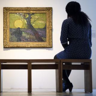 "Le semeur au soleil couchant" de Vincent Van Gogh est à voir à l'Hermitage jusqu'au 29 octobre 2017. [Keystone - Laurent Gillieron]